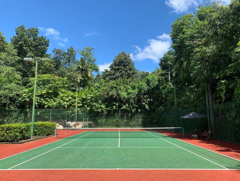 Tennis Court in Chiang Mai at Four Seasons Resort