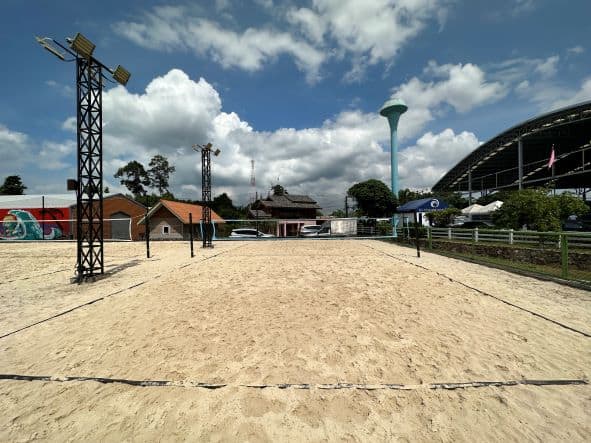 Greta Farm Sports Club beach tennis courts in Pattaya Thailand