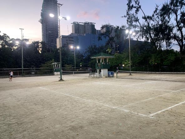 Cebu Country Club tennis courts in Cebu City, Philippines