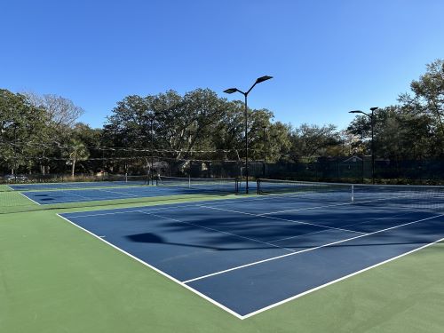 Old Village tennis courts in Mount Pleasant