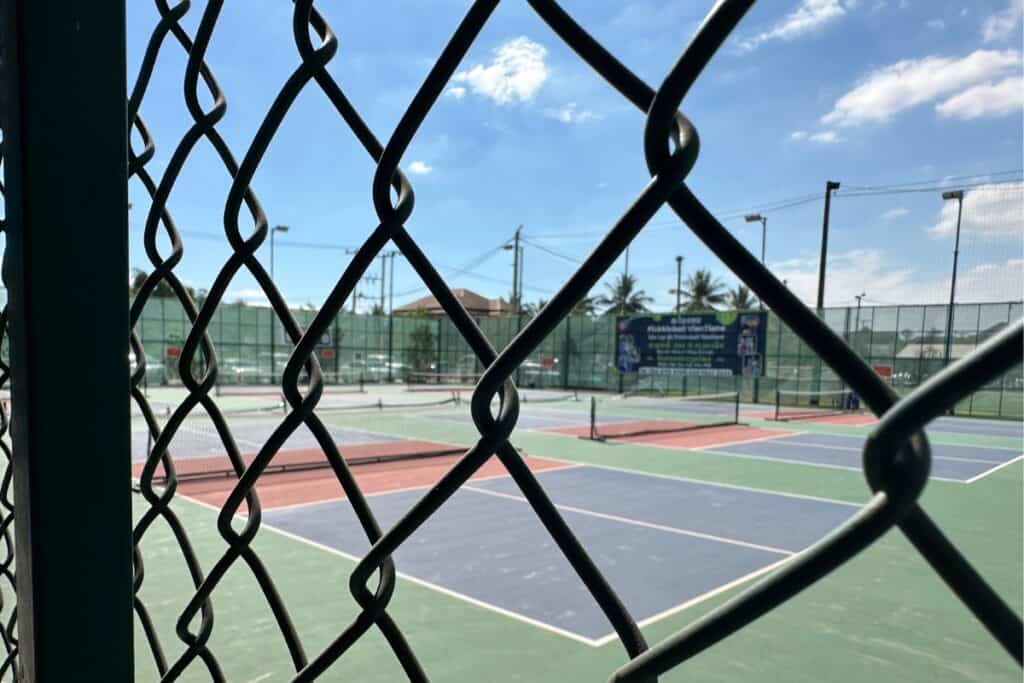 Pickleball facility and courts in Vientiane, Laos.