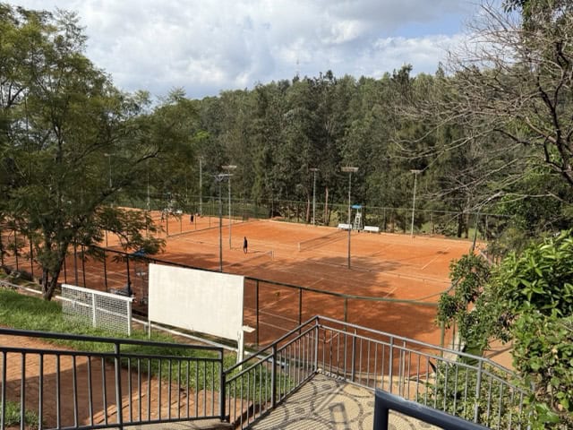Cercle-Sportif-De-Kigali tennis courts view from up high.
