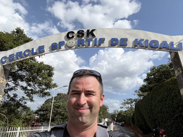 Cercle-Sportif-De-Kigali tennis club entrance sign.