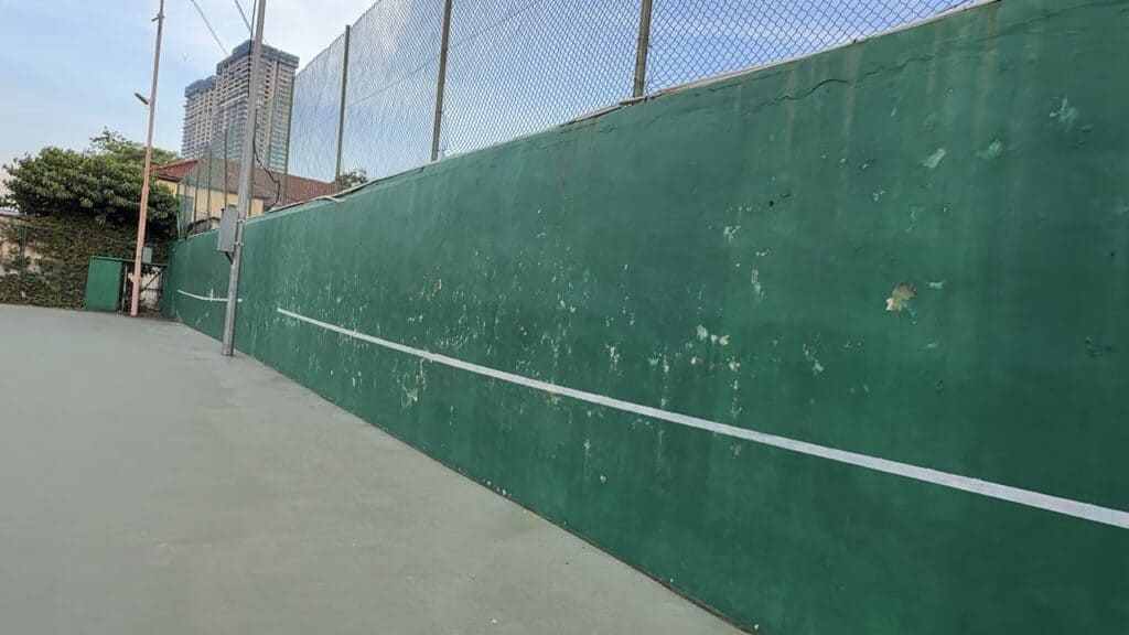 CRC-Penang-Malaysia tennis hitting wall